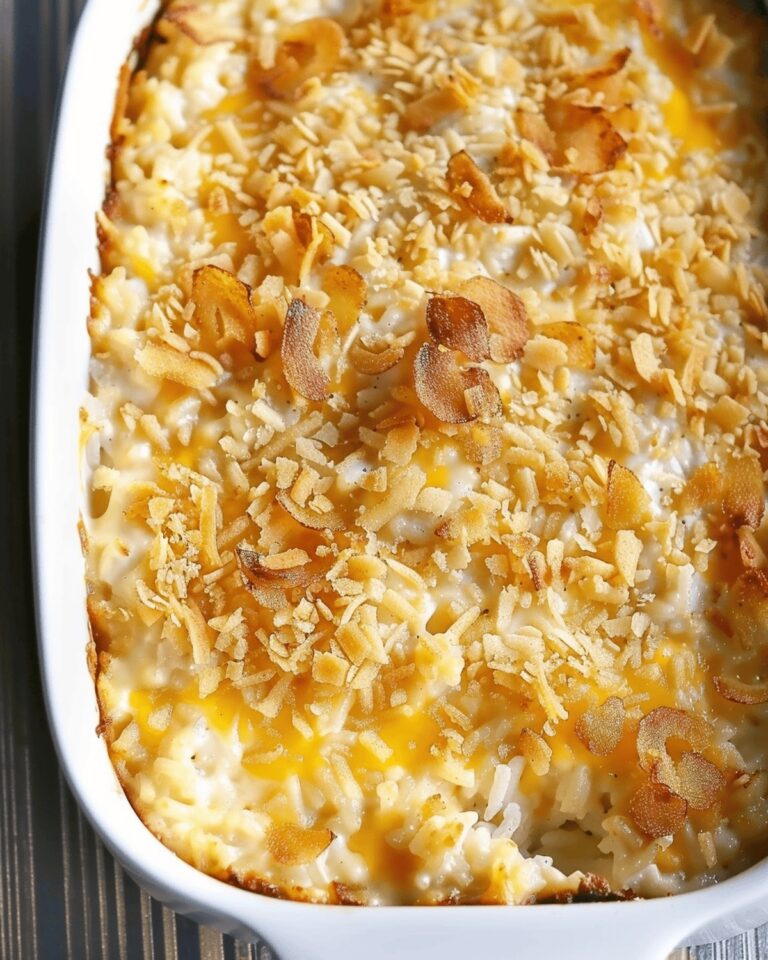 Creamy French Onion Chicken and Rice Bake Recipe