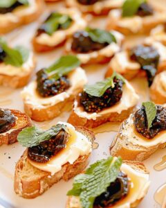 Fig & Goat Cheese Crostini Recipe