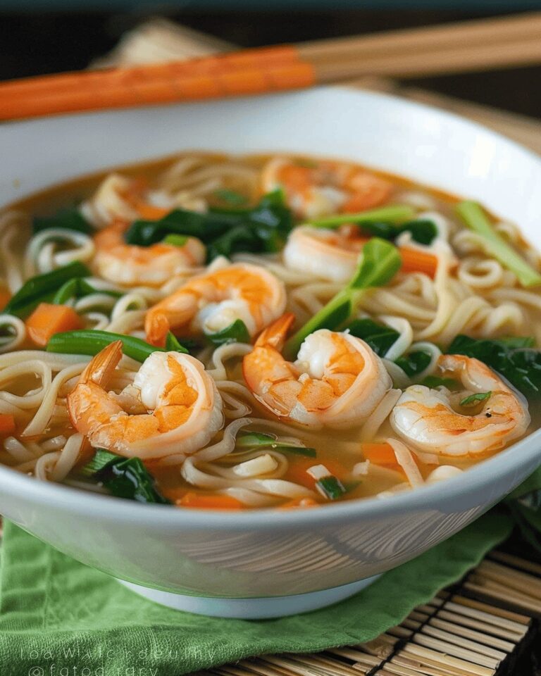 Rice Noodle Soup with Shrimp Recipe