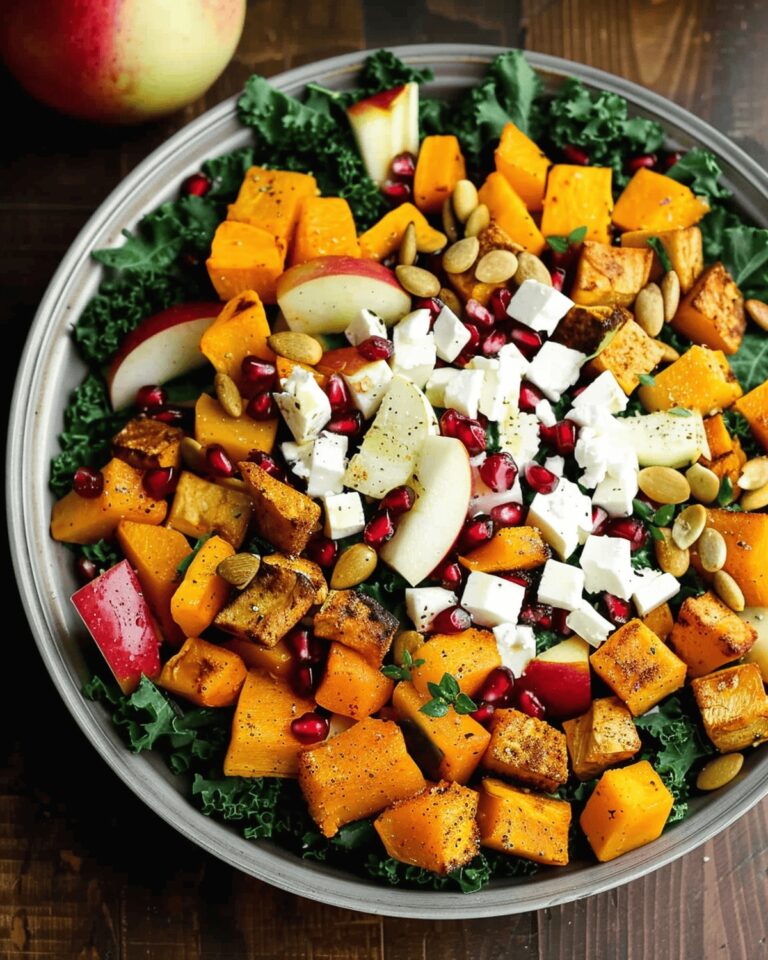 Fall Harvest Salad with Butternut Squash and Apple Recipe