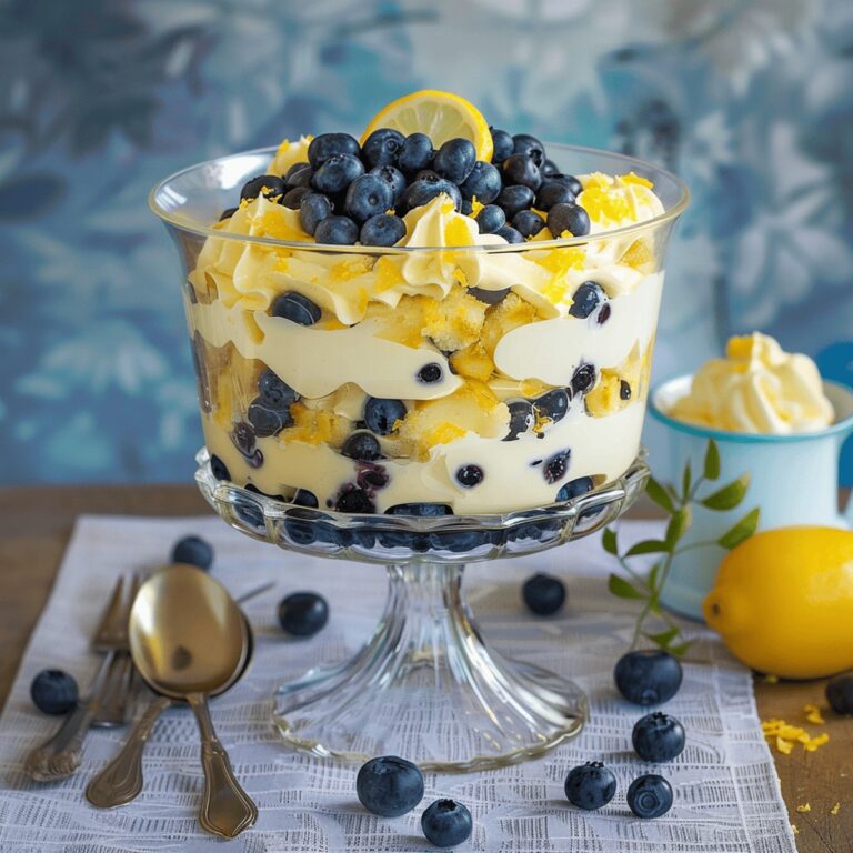 Easy Lemon Blueberry Trifle Recipe