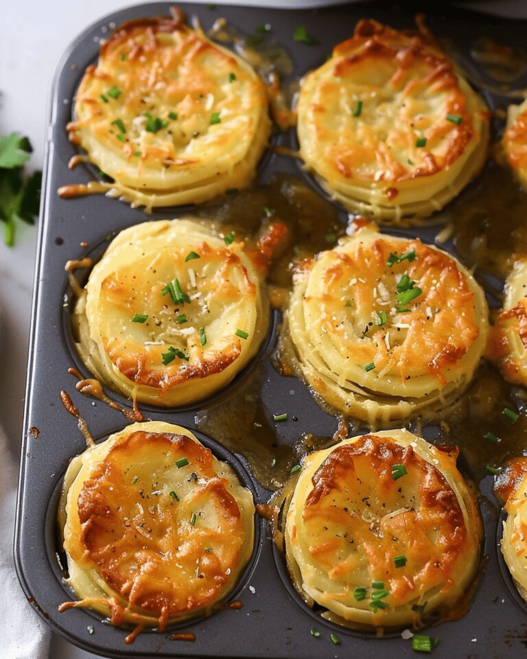 Crispy Cheesy Potato Stack Bites Recipe