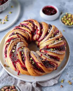 Irresistible Raspberry and Pistachio Swirl Bread Recipe