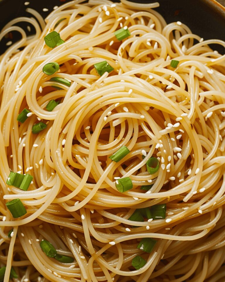 Vibrant Garlic Sesame Noodles with a Twist Recipe