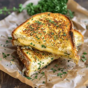 Garlic Bread Grilled Cheese Recipe