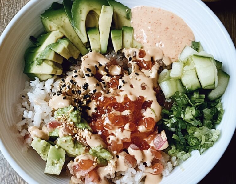 Vibrant Crunch Roll Sushi Bowl Recipe