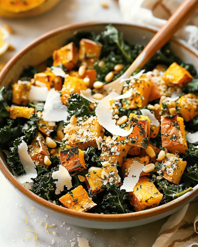 Autumn Caesar Salad with Roasted Delicata Squash Croutons Recipe
