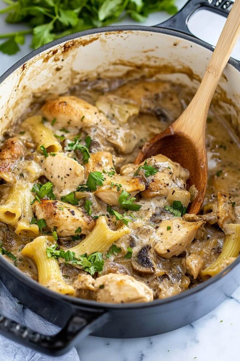 Hearty Chicken Marsala Casserole Recipe