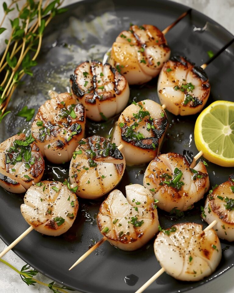 Succulent Garlic Lemon Scallops Recipe