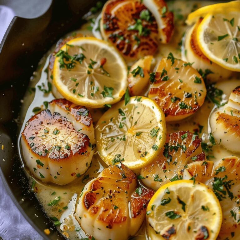 Lemon Garlic Butter Scallops Recipe