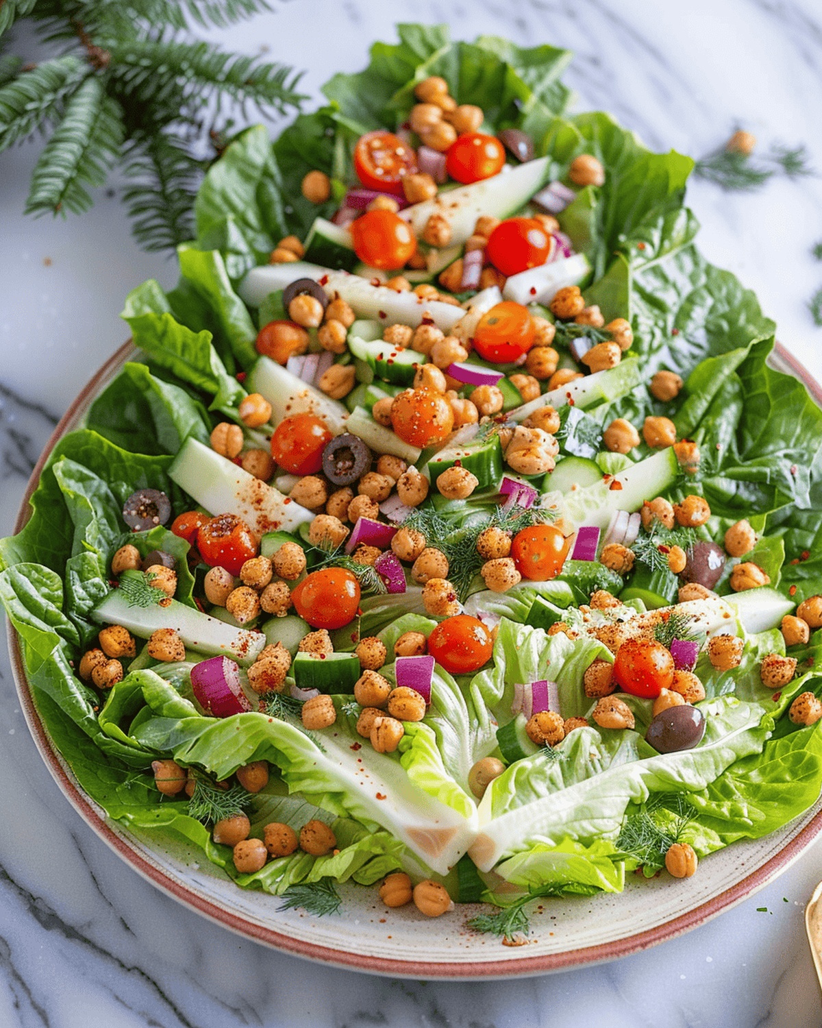 Festive Romaine Lettuce Salad Recipe