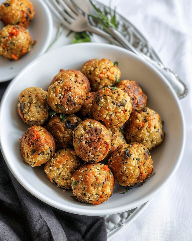 Hearty Mushroom and Quinoa Veggie Balls Recipe