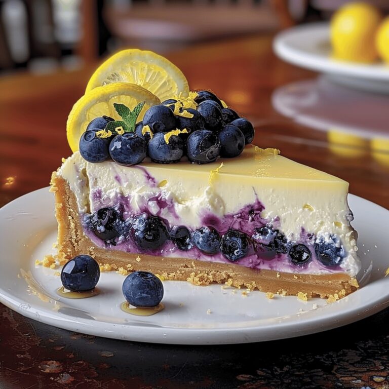 Lemon Blueberry Cheesecake Recipe