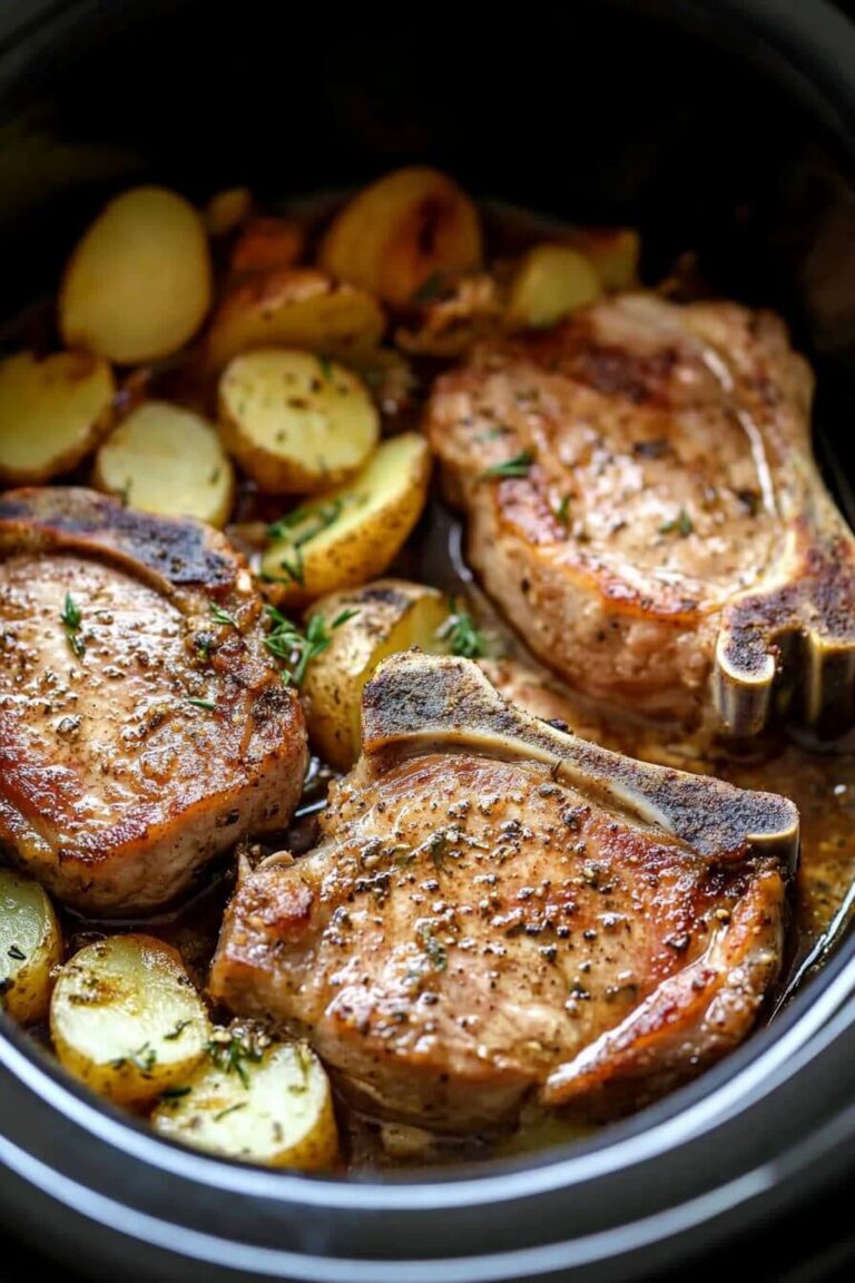 Hearty Crockpot Ranch Pork Chops and Potatoes Recipe