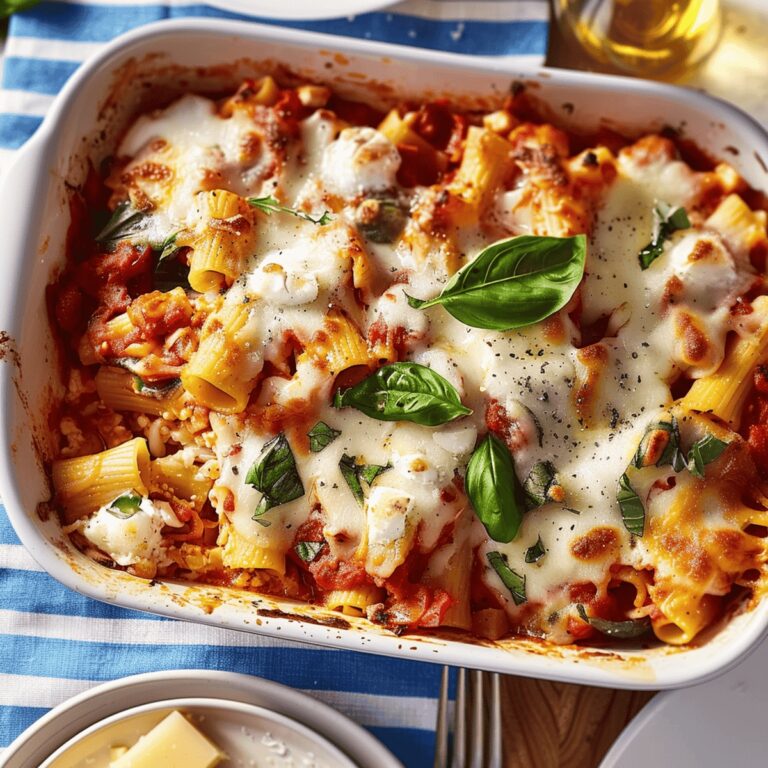 Summer Vegetable Baked Ziti Recipe