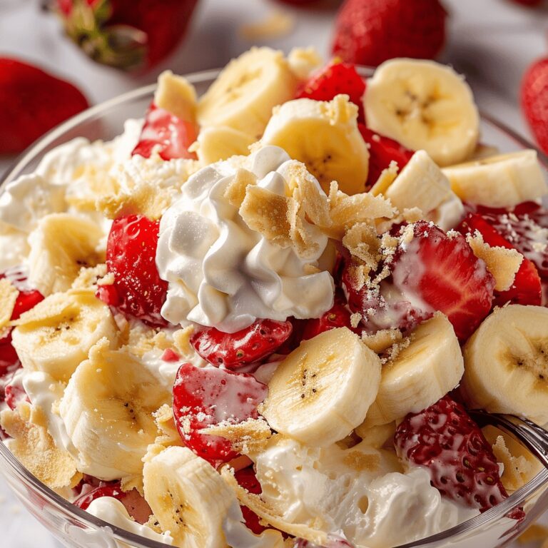 Lively Strawberry Banana Cheesecake Salad Recipe