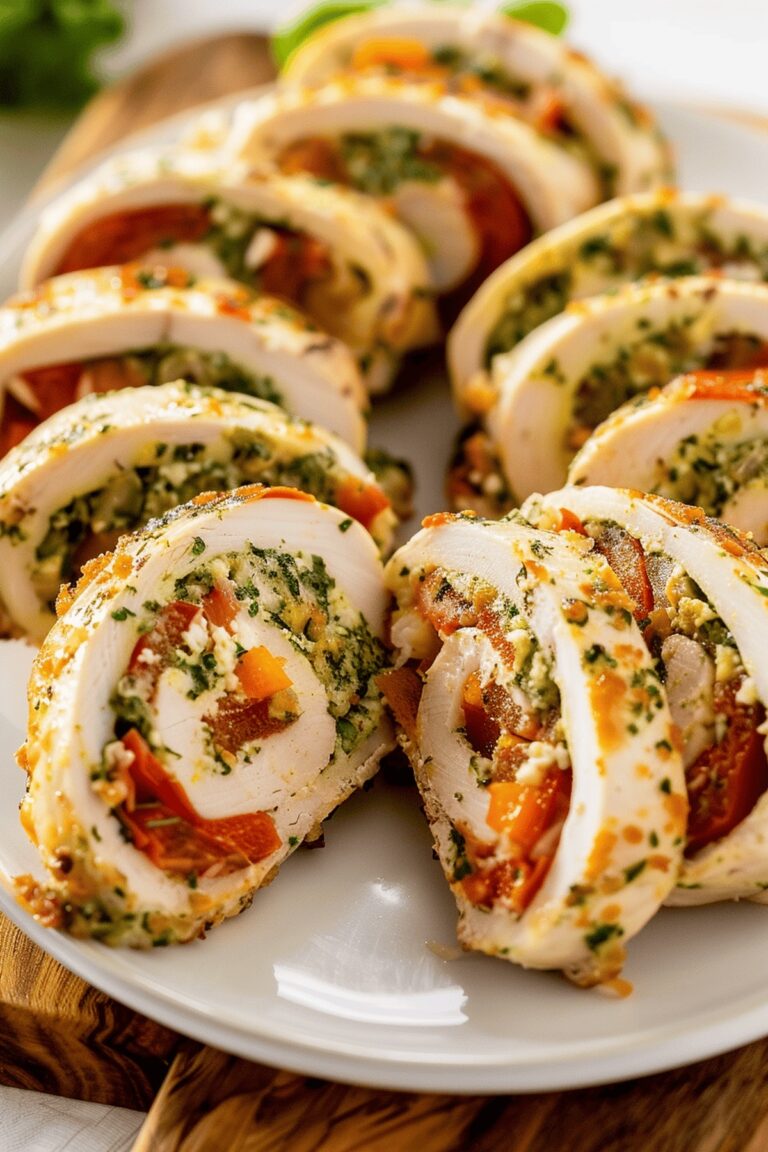 Pesto Chicken Roll-Ups Recipe