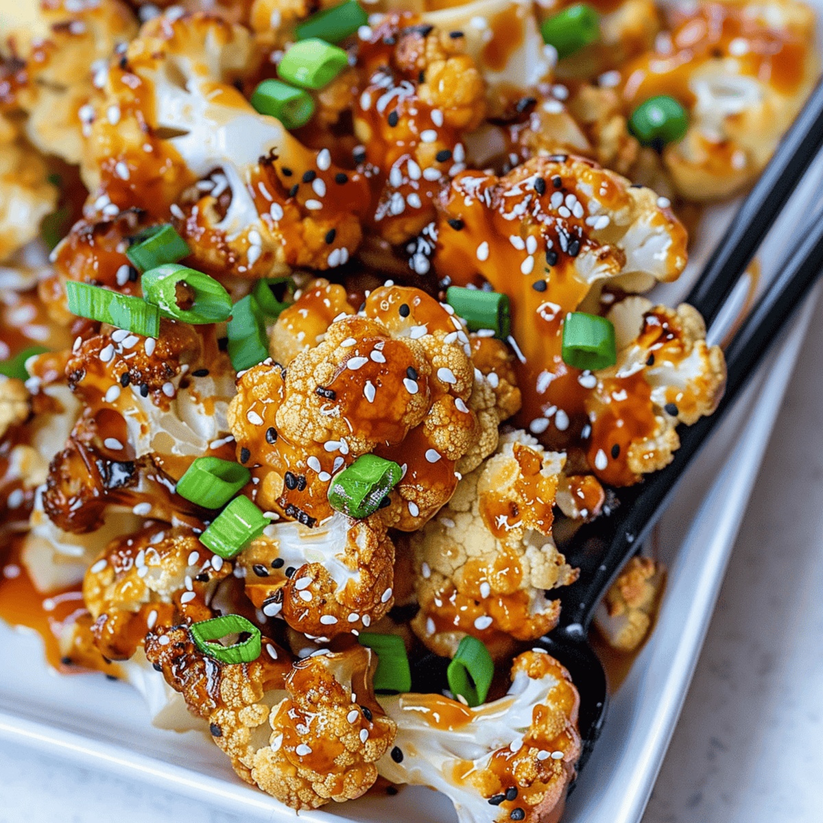 Sweet and Spicy Baked Cauliflower Recipe