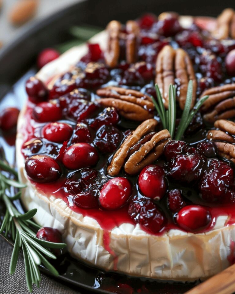 Rustic Cranberry Pecan Brie Recipe