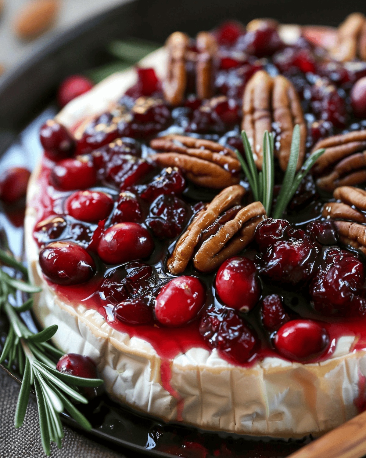 Rustic Cranberry Pecan Brie Recipe