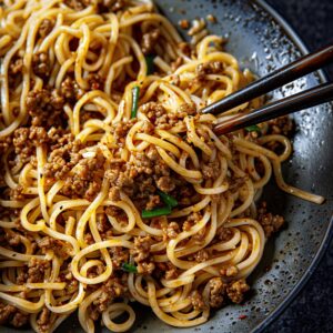 Sizzling Asian Beef Noodles Recipe