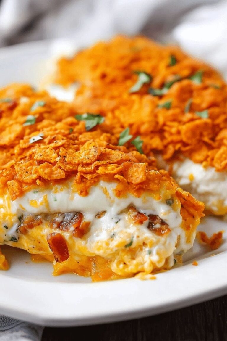 Crispy Cream Cheese and Bacon Stuffed Doritos Chicken Recipe