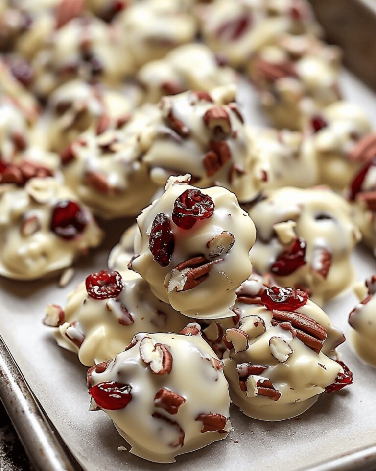 Festive Cranberry Pecan White Chocolates Recipe