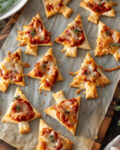 Festive Puff Pastry Pizza Trees Recipe