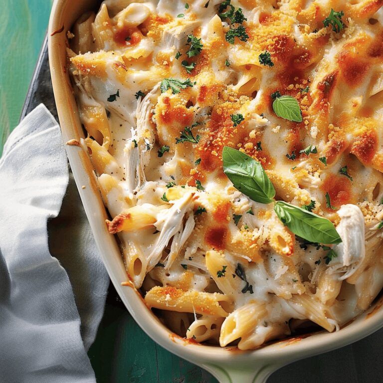 Creamy Chicken Alfredo Casserole Recipe
