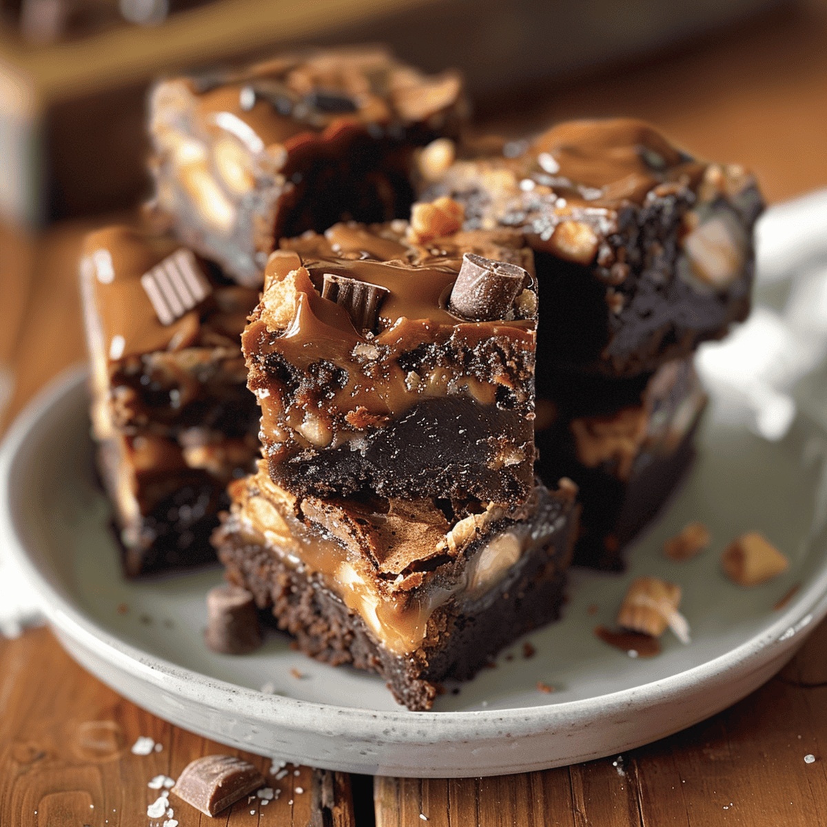 Snickers Brownie Bites Recipe