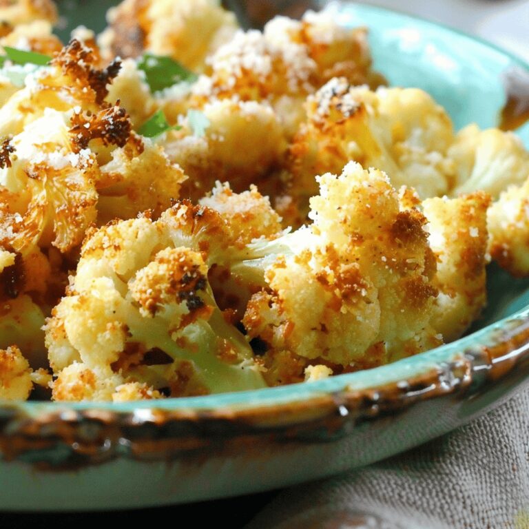 Oven Roasted Panko Parmesan Cauliflower Recipe