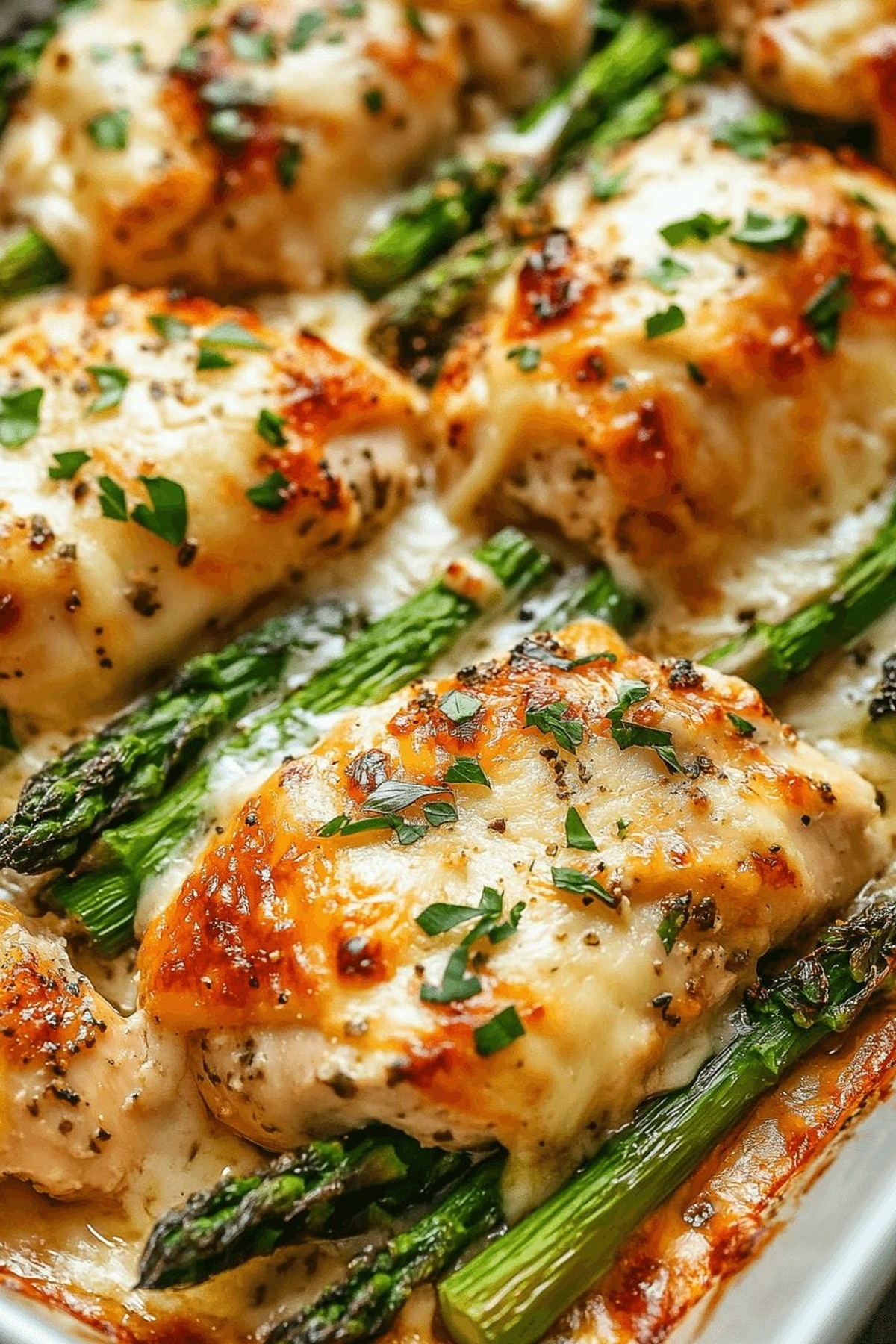 Crispy Caesar Chicken with Asparagus Recipe