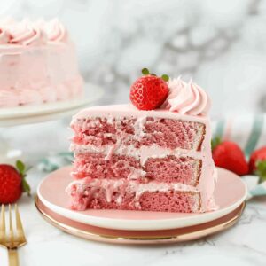Strawberry Cake with Strawberry Frosting Recipe