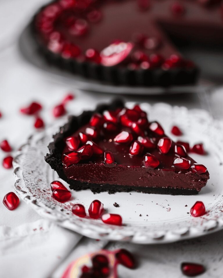 Decadent Chocolate Pomegranate Tart Recipe