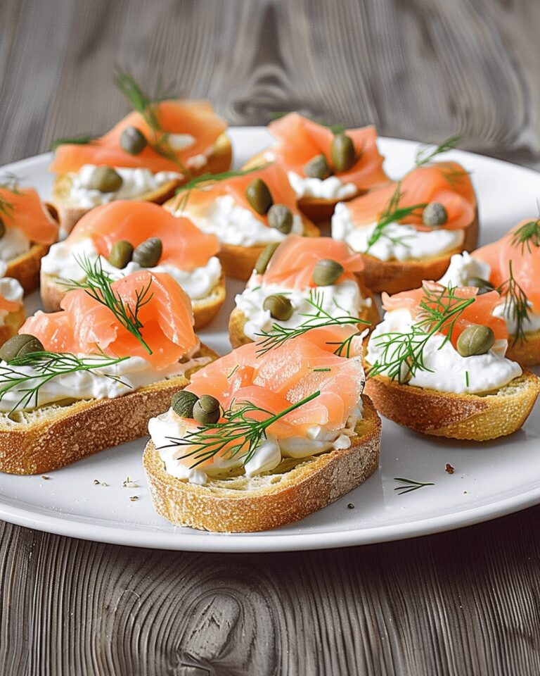 Smoked Salmon Crostini Recipe