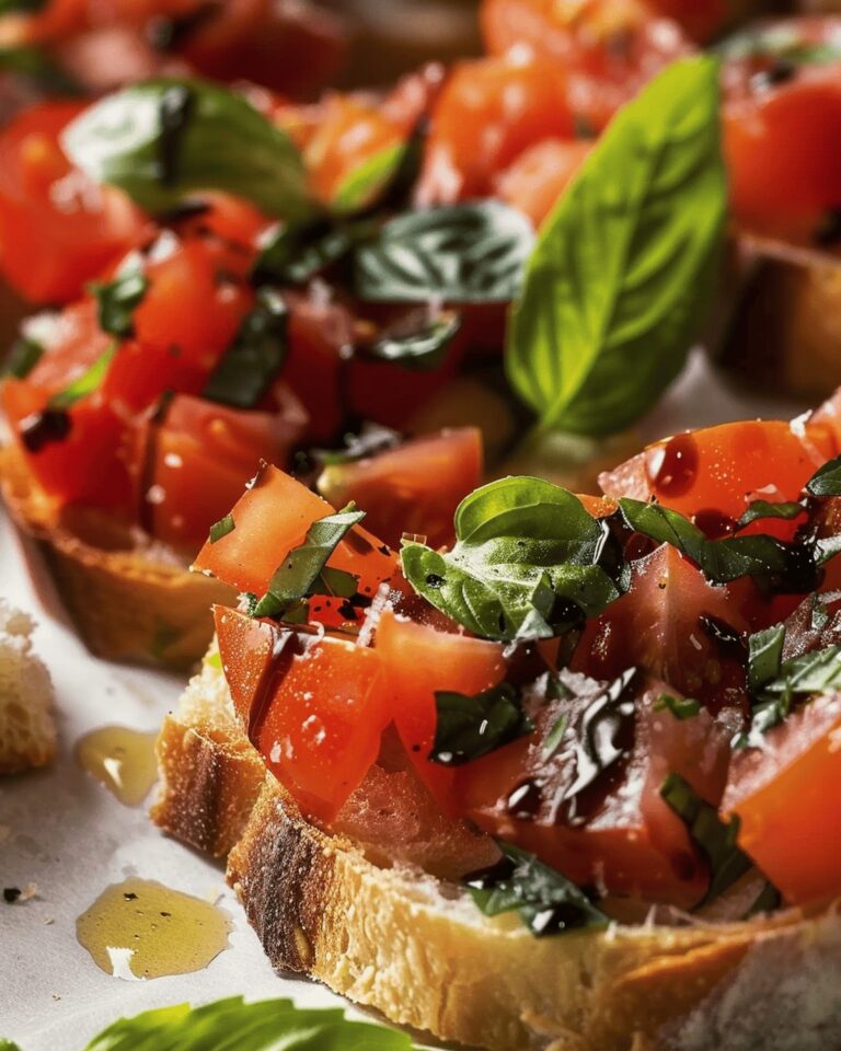 Bold Tomato Basil Bruschetta Recipe