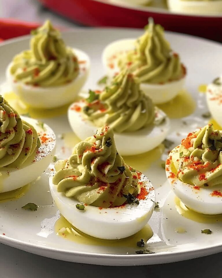 Pickled Pepperoncini Deviled Eggs Recipe
