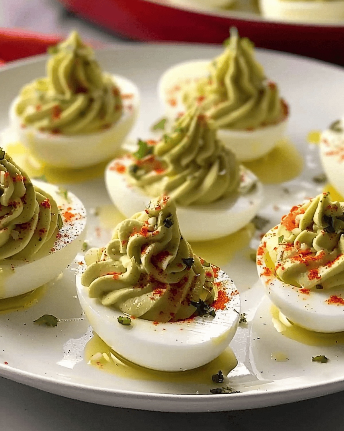 Pickled Pepperoncini Deviled Eggs Recipe