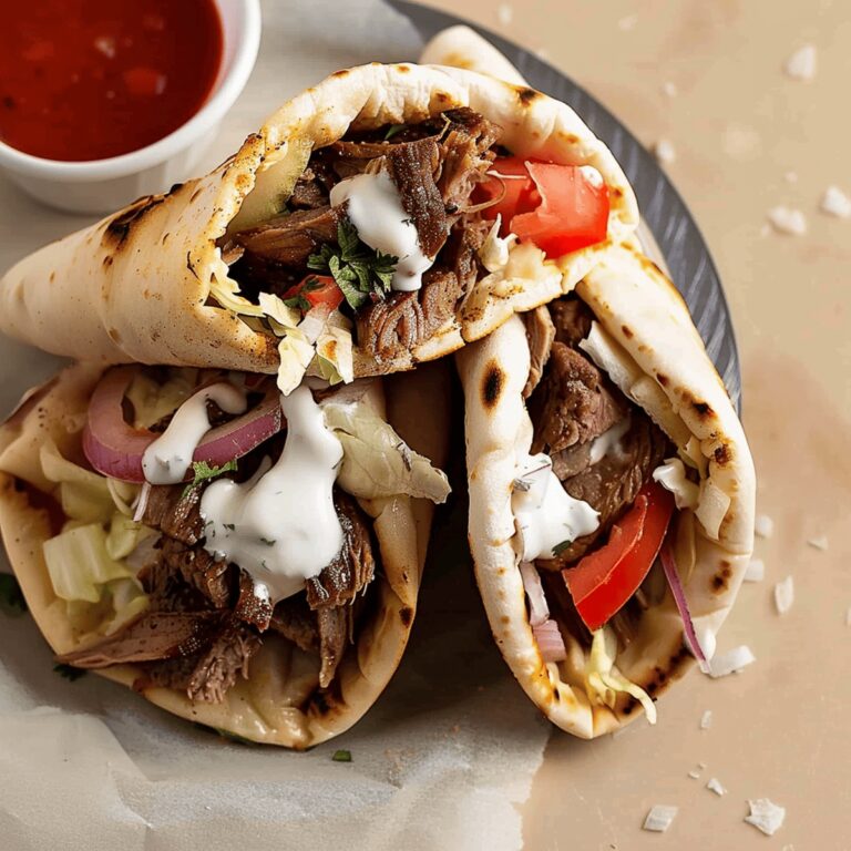 Easy Beef Gyro in Pita Bread Recipe