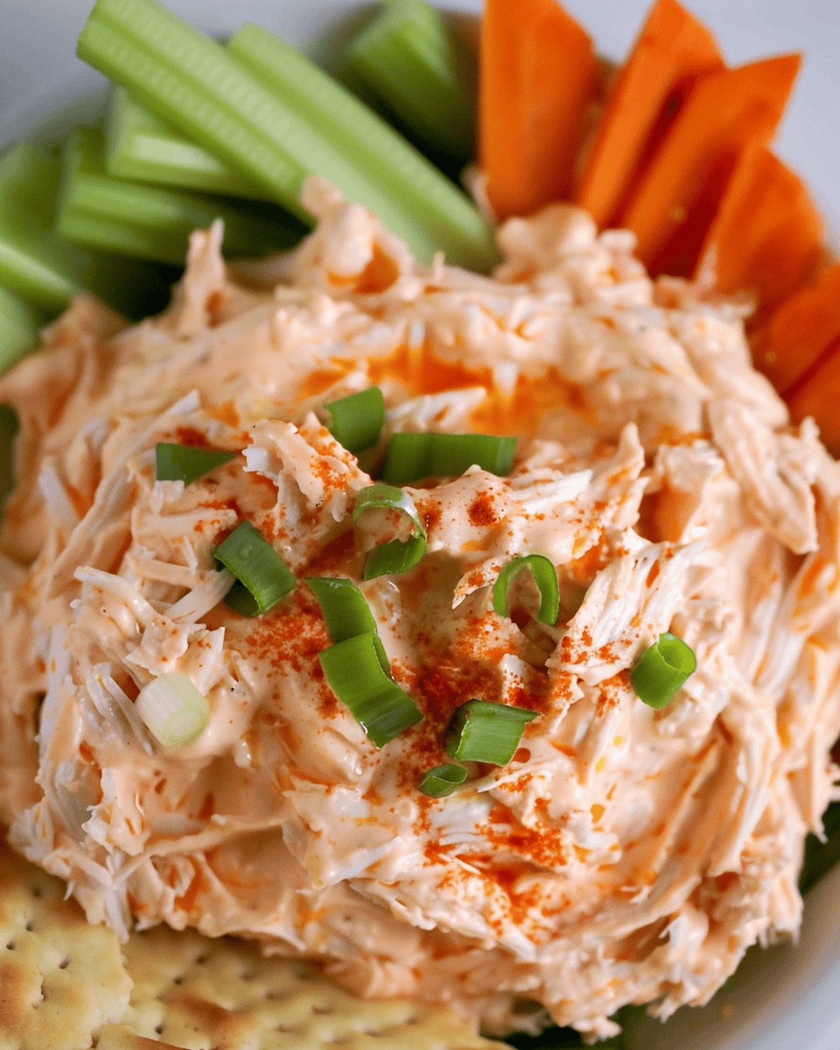Easy Cold Buffalo Chicken Dip with Rotisserie Chicken Recipe