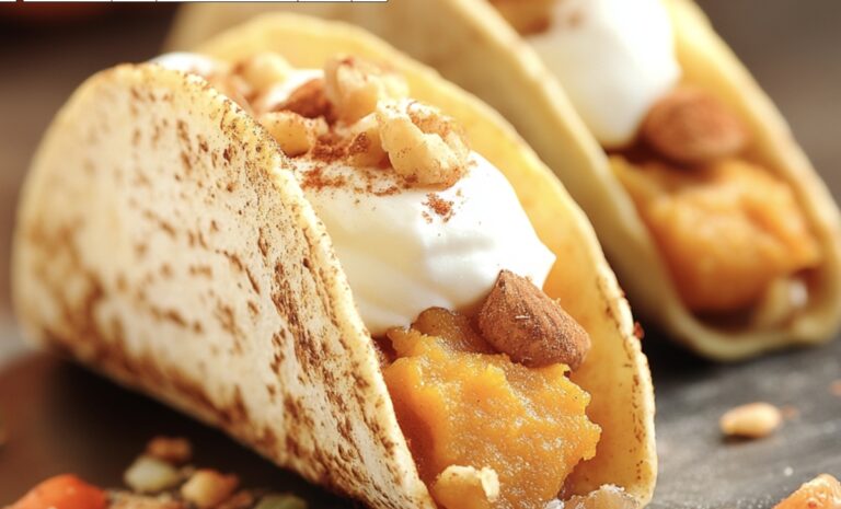 Crispy Pumpkin Pie Tacos Recipe