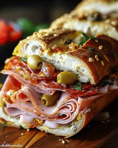 Hearty Muffuletta Sandwich Recipe