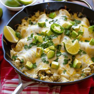 Salsa Verde Chicken Enchilada Skillet Recipe