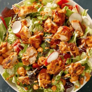 Sticky Chicken Crunch Salad Recipe