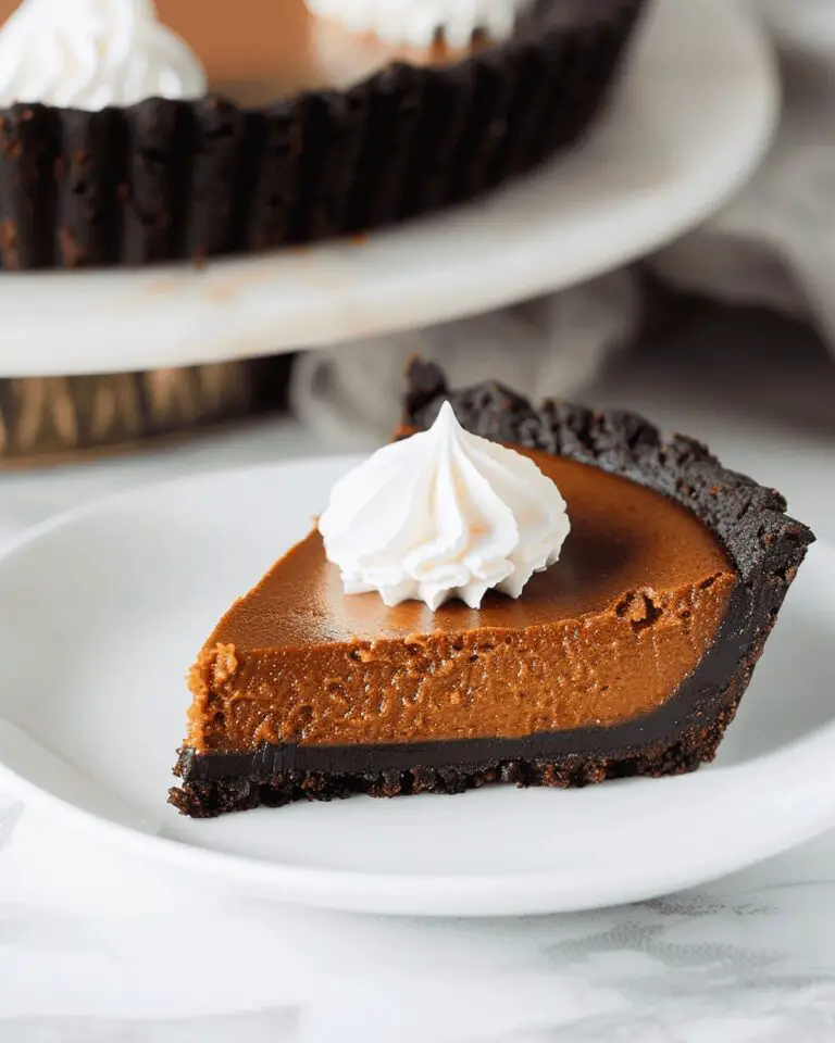 Decadent Dark Chocolate Pumpkin Tart Recipe