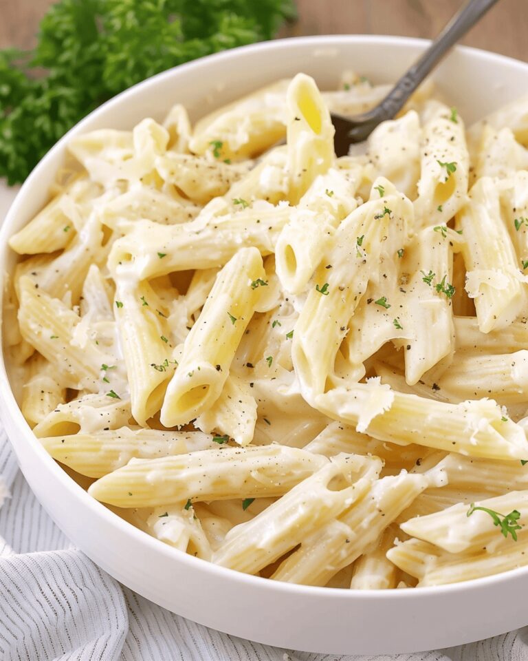 Creamy White Sauce Penne Pasta Recipe