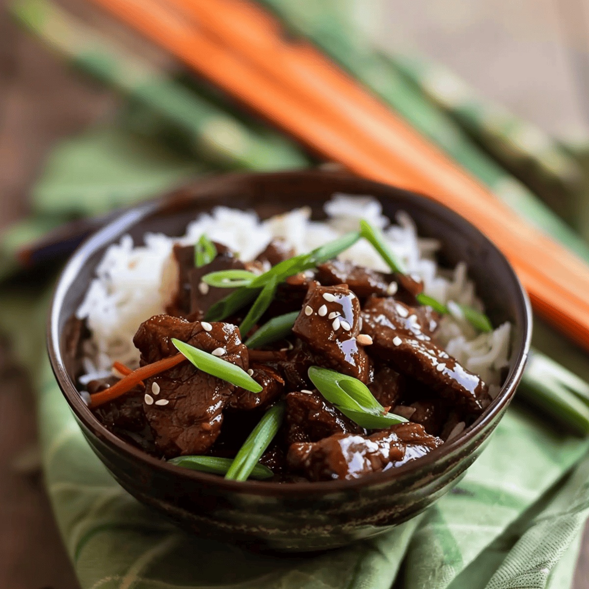 Slow Cooker Mongolian Beef Recipe