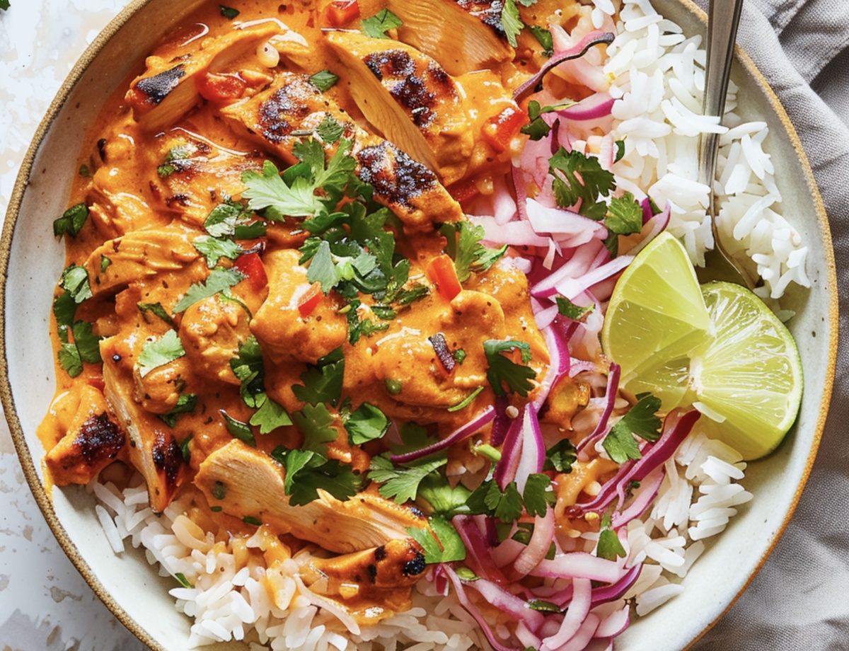 Tropical Coconut Chicken Rice Bowl Recipe