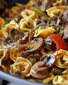 Cheesy Philly Cheesesteak Tortellini Feast Recipe