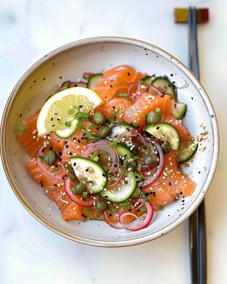 Miso Soy Salmon Sashimi Bowl Recipe